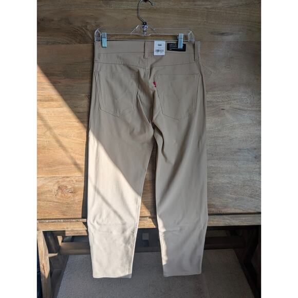 Levi's 511 Slim Tech Pants Mens 30x32 Khaki High Stretch Performance Red Tag - Picture 2 of 5